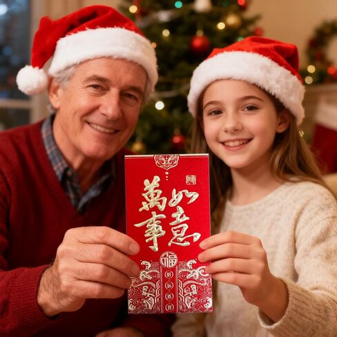 36 قطعة من المظاريف الحمراء - 6 عبوات من 6، مظاريف حمراء للسنة الصينية الجديدة، هدية هونغ باو مغلف مال محظوظ مغلفات جيب الزفاف للعام القمري الجديد، 3.4 × 6.6 بوصة in Kuwait