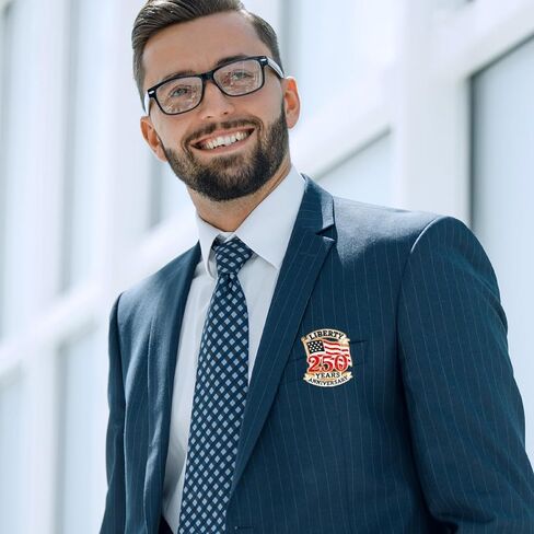 4 قطع من دبابيس الذكرى السنوية الـ 250 لأمريكا في الولايات المتحدة الأمريكية 250 عامًا من دبابيس طية صدر السترة التذكارية من المينا 1776-2026 شارة معدنية بأزرار للتذكار وهدية عيد الاستقلال الوطني in Kuwait