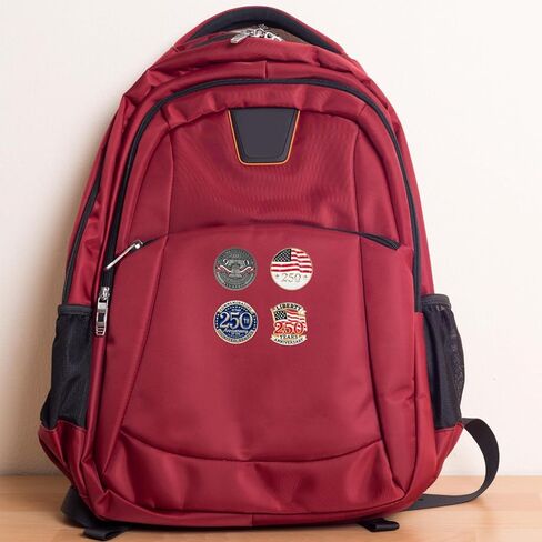 4 قطع من دبابيس الذكرى السنوية الـ 250 لأمريكا في الولايات المتحدة الأمريكية 250 عامًا من دبابيس طية صدر السترة التذكارية من المينا 1776-2026 شارة معدنية بأزرار للتذكار وهدية عيد الاستقلال الوطني in Kuwait