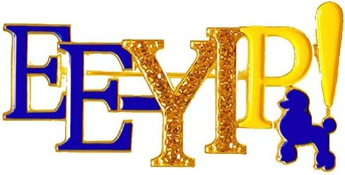 مجوهرات نادي نسائي أسود سيدة سرور رسالة EEYIP دبوس الاجتماعية سيغما SGR بروش للنساء الهدايا in Saudi Arabia