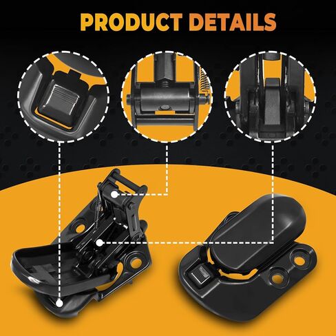 قفل مزلاج سقف قابل للتحويل ناعم من اليسار واليمين مناسب لـ 1990-2003 Mazda Miata مجموعة أقفال مزلاج علوية، زوج واحد NA01-R1-310L NA01-R1-320L in Kuwait