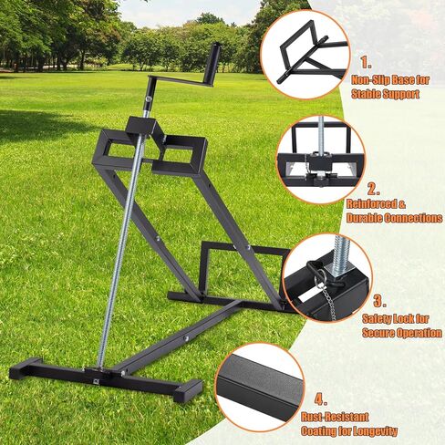 رافعة رفع جزازة العشب، سعة وزن 880 رطل، رافع صيانة تلسكوبي عالي التحمل مع كرنك ومقبض أداة الطاقة، قابل للطي وسهل التجميع، مثالي لجزازات العشب وجرارات الحدائق in Kuwait