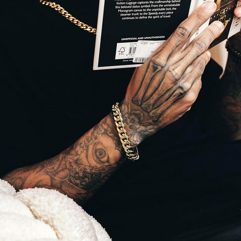 CG&KYGG سوار كوبي مطلي بالذهب 12 مم 18 مم 14 قيراط للرجال، قلادة سلسلة من الفولاذ المقاوم للصدأ 316L مكتنزة للنساء، هدية لعيد الميلاد والعطلات (عبوة رقيقة، مشبك أمان مزدوج مع ختم 14 قيراط) in Kuwait