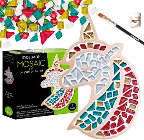 Glass Mosaic Tiles for Crafts Toucan Adults and Teens – Exclusive Art DIY – Creative Gift for Craft Lovers – Mosaics Home Décor in Saudi Arabia