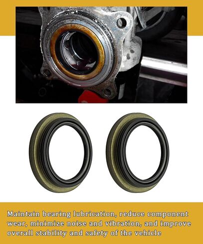 2Pcs 90316-69001 Front Wheel Hub Oil Seal Fits for Toyota for 4Runner 1996-2002 for Tundra 2000-2006 for Tacoma 1995-2004 for Sequoia 2001-2007 Replaces 90316-69000 in Saudi Arabia