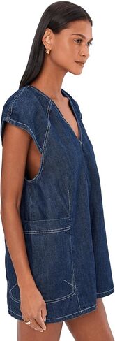 Free People Women's Free Fall Denim Rompers in Saudi Arabia