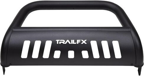 Trailfx Bull Bar B0046T, 3 Inch Diameter, Powder Coated, Titanium Black, with Skid Plate/Holes for Optional Lighting, 6-1/2 Inch Max Light/ 20 Inch Max Light Bar, Fits 2024-2025 Toyota Land Cruiser in Saudi Arabia