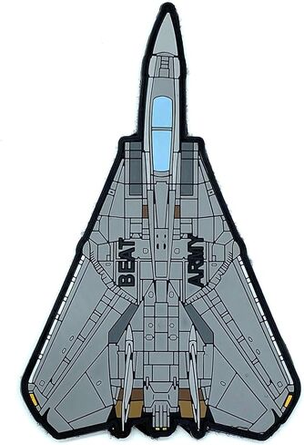 رقعة F-14 Tomcat Beat Army PVC، مقاس 5x8 بوصة، خطاف وحلقة in Saudi Arabia
