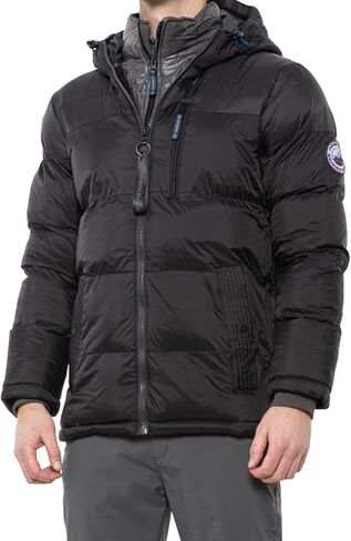 Polar Ice Mens Hawke Heavy Warm Puffer Coat Hooded Jacket - Size Small, Medium, Large or X-Large/Black Navy or Gold in Kuwait