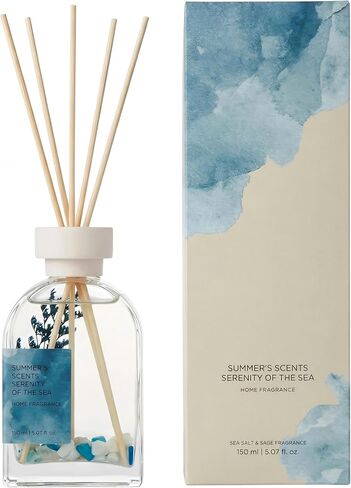 Reed Diffuser Set, SEA Salt&SAGE Home Fragrance with Natural Reed Sticks, 5.07 oz| ktyixu | Long-Lasting Air Freshener for Bathroom, Living Room, Office & Home Decor in Saudi Arabia