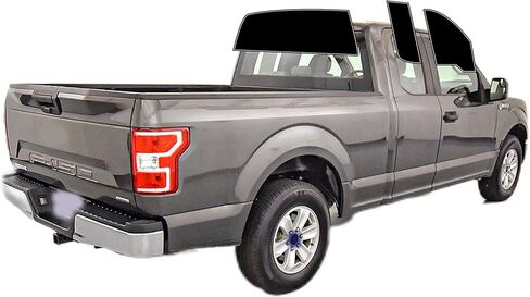 AUTOTEK مسبق القطع من جميع الجوانب، طبقة تظليل النوافذ للسيارات، حماية من أشعة الشمس، الخصوصية، طبقة زجاجية مضادة للكسر، أي مجموعة تظليل ملونة لسيارة Ford F150 Extended Cab 2015-2020 in Kuwait