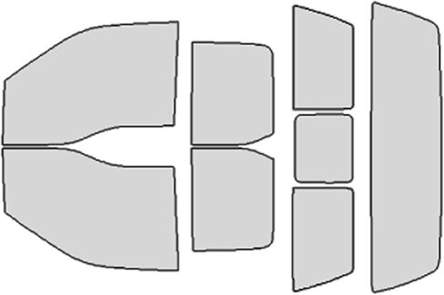 AUTOTEK مسبق القطع من جميع الجوانب، طبقة تظليل النوافذ للسيارات، حماية من أشعة الشمس، الخصوصية، طبقة زجاجية مضادة للكسر، أي مجموعة تظليل ملونة لسيارة Ford F150 Extended Cab 2015-2020 in Kuwait