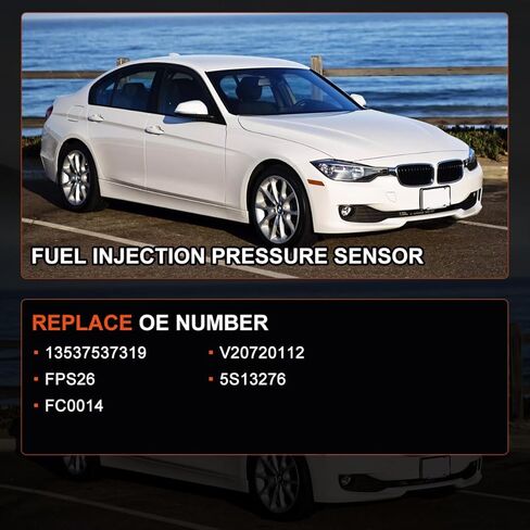 مستشعر ضغط حقن الوقود يناسب BMW 335i، 335i xDrive، 335xi، X5، 535i، 535i xDrive، 535xi، 550i، 550i GT، 550i GT xDrive، 550i xDrive، 740i، 740Li، 750i، 760Li، X6 in Saudi Arabia
