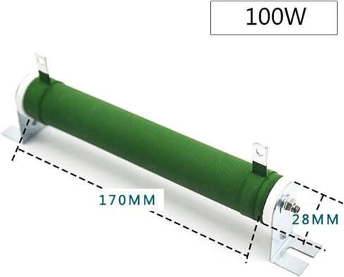 100w 150w 200w porcelain tube resistor for inverter, brake resistor,high power ripple load resistor(200 ohm,100W) in Kuwait