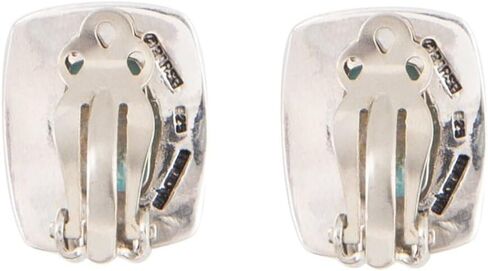 Barse Jewelry Fiji Isles Blue Turquoise Sterling Silver Clip Earrings in Saudi Arabia