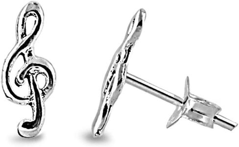 أقراط فضة الموسيقى G Clef in Kuwait