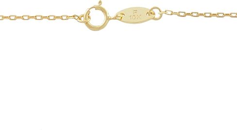 Kooljewelry قلادة برجك من الذهب الأصفر عيار 10 قيراط (18 بوصة) in Kuwait