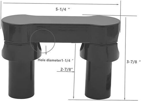 1-1/4" Gloss Black Diameter Handlebar Riser High style Top Clamp Kit Mount Clamp Brackets Fit for Harley Sportster Softail Dyna Fat Boy in Saudi Arabia