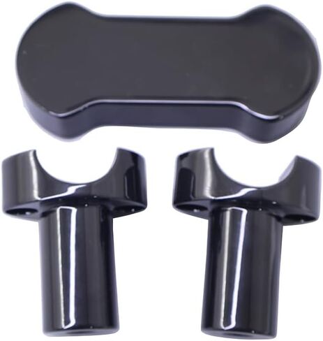 1-1/4" Gloss Black Diameter Handlebar Riser High style Top Clamp Kit Mount Clamp Brackets Fit for Harley Sportster Softail Dyna Fat Boy in Saudi Arabia