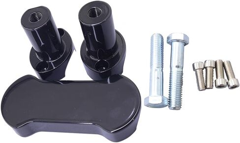 1-1/4" Gloss Black Diameter Handlebar Riser High style Top Clamp Kit Mount Clamp Brackets Fit for Harley Sportster Softail Dyna Fat Boy in Saudi Arabia