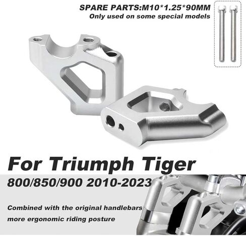 رافعات المقود متوافقة مع Triumph Tiger 800 800 XCA/XCX/XR/XRX/XRT، 900/850 Sport/Tiger Explorer 1200 دراجة نارية مقبض بار مشبك محول تثبيت المشابك in Kuwait