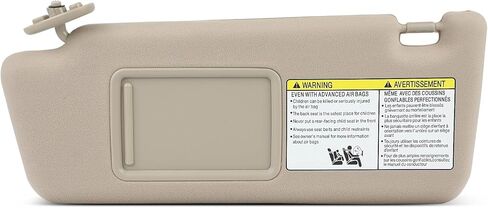 SCITOO Left & Right sides Sun Visor Assembly fit for 2005-2014 for Toyota for Tacoma without Sunroof (Beige) in Kuwait