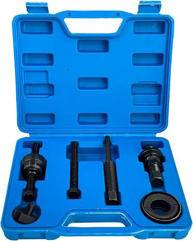 مجموعة أدوات تثبيت بكرة مضخة التوجيه الكهربائية، مجموعة أدوات تثبيت مزيل السحب المتوافقة مع سيارات Ford وGM وChrysler - أزرق in Kuwait