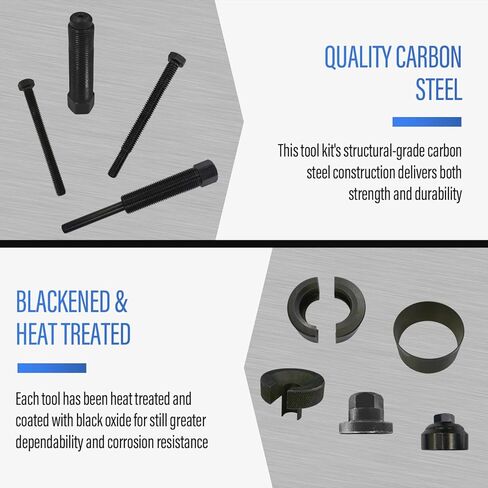 مجموعة أدوات تثبيت بكرة مضخة التوجيه الكهربائية، مجموعة أدوات تثبيت مزيل السحب المتوافقة مع سيارات Ford وGM وChrysler - أزرق in Kuwait