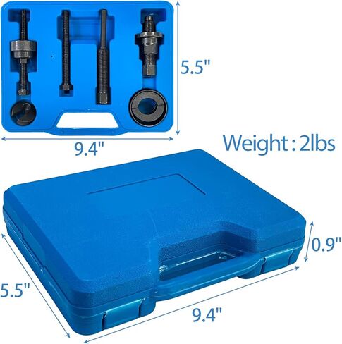 مجموعة أدوات تثبيت بكرة مضخة التوجيه الكهربائية، مجموعة أدوات تثبيت مزيل السحب المتوافقة مع سيارات Ford وGM وChrysler - أزرق in Kuwait