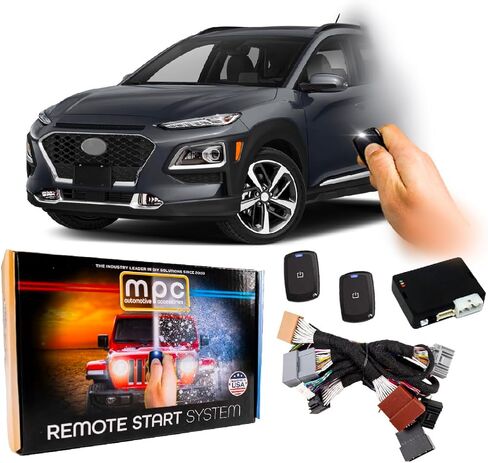 MPC Remote Start Kit Compatible with Hyundai Kona 2018-2021 || Plug and Play || 1-Button Long Range Remotes || USA Tech Support in Saudi Arabia