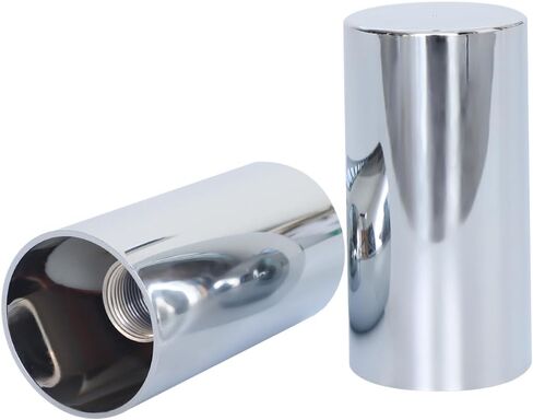 JESONN 20 قطعة 4 بوصة ارتفاع 33 مم كروم ABS بلاستيك برغي أسطواني على صامولة العروة يغطي قبعات لشبه الشاحنات (20) in Kuwait