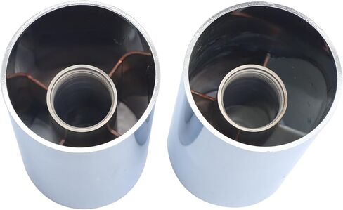 JESONN 20 قطعة 4 بوصة ارتفاع 33 مم كروم ABS بلاستيك برغي أسطواني على صامولة العروة يغطي قبعات لشبه الشاحنات (20) in Kuwait