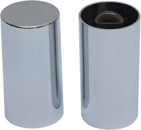 JESONN 20 قطعة 4 بوصة ارتفاع 33 مم كروم ABS بلاستيك برغي أسطواني على صامولة العروة يغطي قبعات لشبه الشاحنات (20) in Kuwait