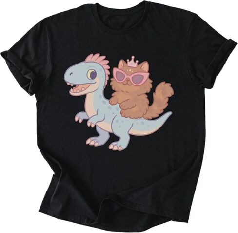 Princess Donut & Mongo Pastel T-Shirt – Dungeon Crawler Inspired Retro Graphic Tee in Kuwait