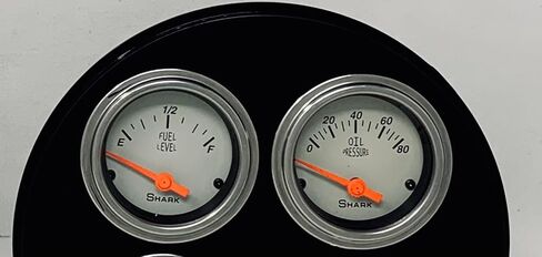 1954 Chevy Truck 5 Gauge Dash Cluster Panel Set Mechanical Beige in Saudi Arabia