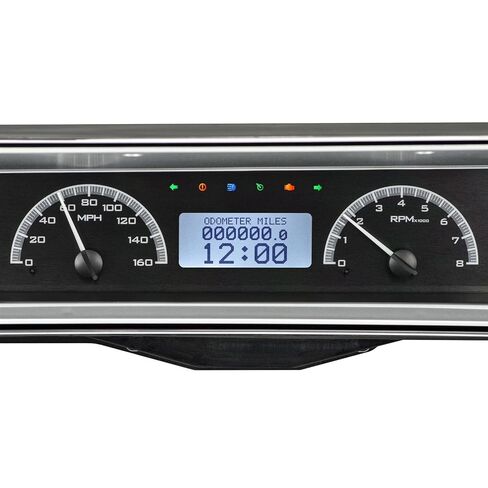 Dakota Digital 66 67 Chevy Nova Analog Dash Gauges Black Alloy White VHX-66C-NOV-K-W in Saudi Arabia