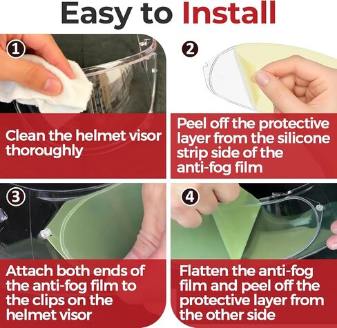 DKS 301 Anti-Fog Insert Compatible with Shoei CWR-1/CW-1/CNS-1 Helmet Shield Lens, Fits for RF-1200/RF-SR/GT-Air/Neotec/Qwest Motorcycle Helmets, Ensures Clear Vision for Motorcycle Riding in Kuwait