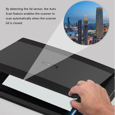 COYEUX A3 Large Format Flatbed Scanner, 1200 DPI Document & Photo & Book Scanner, Scan 12" X 16.8" in 8 Sec, Auto-Scan, with LED Light Source, for Library, School in Saudi Arabia
