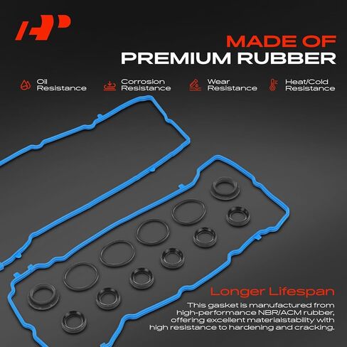 مجموعة حشية غطاء صمام المحرك A-Premium متوافقة مع جيب جراند شيروكي، رانجلر ورام 1500 ودودج جراند كارافان، تشارجر، جورني، دورانجو وكرايسلر تاون كانتري، 200، 300، V6 3.2 لتر 3.6 لتر in Kuwait