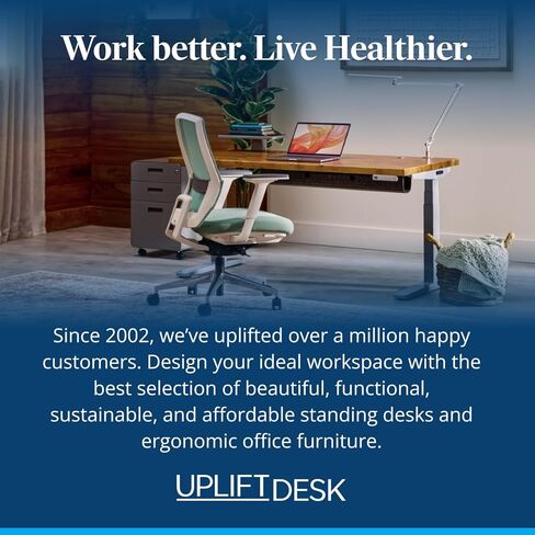 UPLIFTDESK V3 مكتب قائم من خشب الجوز المصقول ذو ساقين - ارتفاع قابل للتعديل، لوحة مفاتيح ذاكرة متقدمة بلمسة واحدة، إدارة الكابلات تحت المكتب، حلقات الأسلاك ولوحة الروك (إطار C أسود، 48 × 30 بوصة) in Kuwait