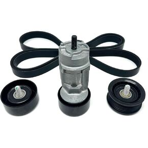 Belt Tensioner With Belt With Idler Pulley Fits 2011-2014 Sonata,2012-2014 Tucson,2013-2014 Santa Fe Sport,2011-2015 Kia Optima/Sportage,2014-2015 Sorento 2.0L 2.4L Replacement 2528125000 in Kuwait