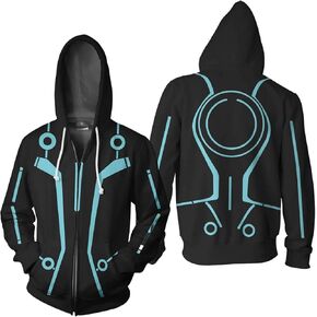 أنيمي زي سترة الرجال النساء الفيلم تأثيري مقنعين هوديي معطف البلوزات المطبوعة سستة للبالغين in Kuwait