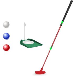 MultiOutools مضارب الجولف للرجال والنساء، 2 حزمة مجموعات نادي الغولف قابلة للتعديل مع 6 كرات و2 أكواب العلم، نوادي تدريب مضارب صغيرة في اتجاهين للأطفال والمراهقين والبالغين in Kuwait