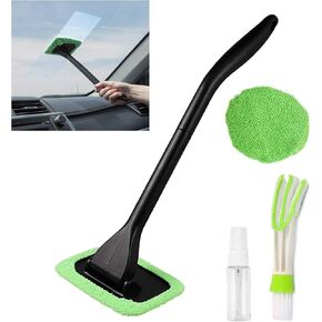 أداة تنظيف الزجاج الأمامي من XINXIYAN مُنظف نوافذ السيارة داخل أداة تنظيف الزجاج الأمامي الداخلي (مستطيل أخضر) in Kuwait