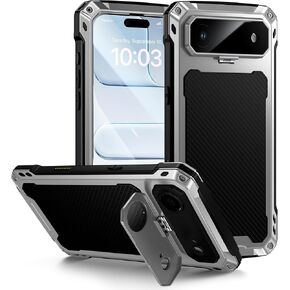 حافظة هاتف Lanhiem Samsung Galaxy A03s، حافظة IP68 مقاومة للماء والغبار مع واقي شاشة مدمج، غطاء حماية كامل الجسم مقاوم للصدمات لهاتف Samsung A03s (أسود/شفاف) in Kuwait