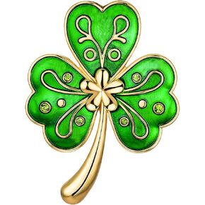 دبابيس يوم القديس باتريك، دبابيس ودبابيس المينا شامروك للنساء، إكسسوارات يوم القديس باتريك، FLB04A in Kuwait