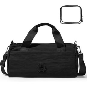 Mini Gym Bag for Women Men, Travel Gymnastics Sports Dance Ballet Samll Duffle Bag Gym Tote Organizer with Toiletry Pouch (Pink with Wash Bag) in Saudi Arabia