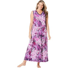 Dreams & Co. Plus Size Trapeze V-Neck Lounger in Saudi Arabia