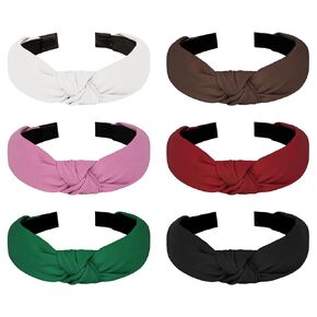 عصابة رأس معقودة للنساء، عصابات رأس مضادة للانزلاق، عصابات رأس بعقدة علوية، ألوان ثابتة، عصابات رأس عصرية، إكسسوارات شعر للنساء والفتيات in Kuwait