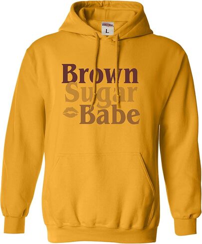 كنزة بقلنسوة للرجال والنساء من Go All Out Brown Sugar Babe Black Women Heritage Pride in Saudi Arabia